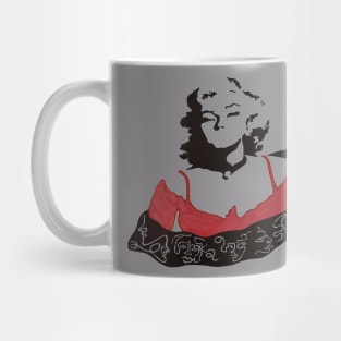 Girl line art Mug